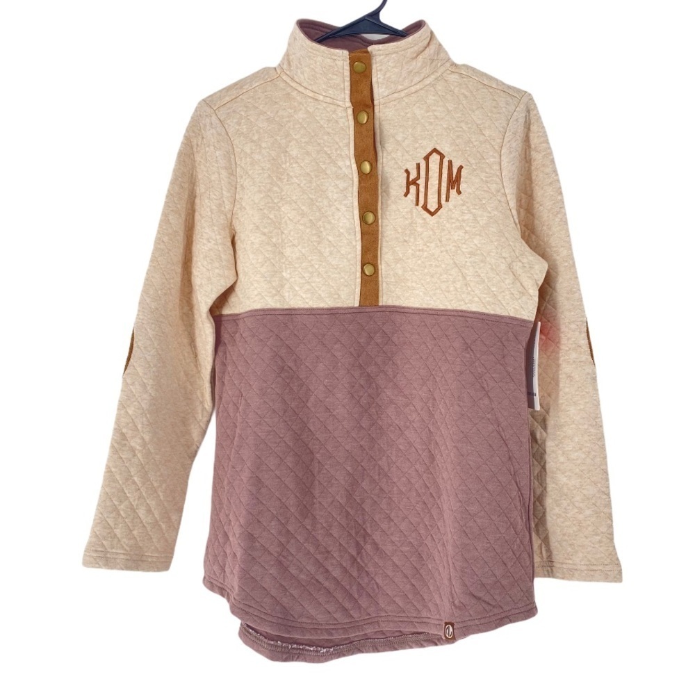 Marley Lilly Women's Monogrammed Quilted Pullover